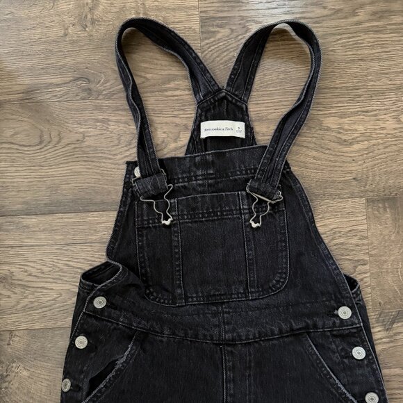 Abercrombie High Rise Denim Overalls - Picture 2 of 7
